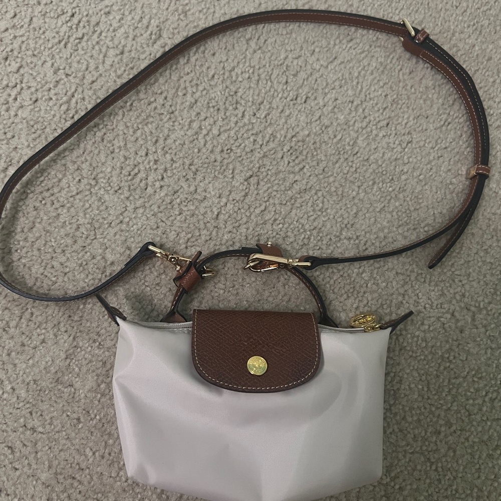 Longchamp Le Pliage Original Mini Pouch Paper/Gold